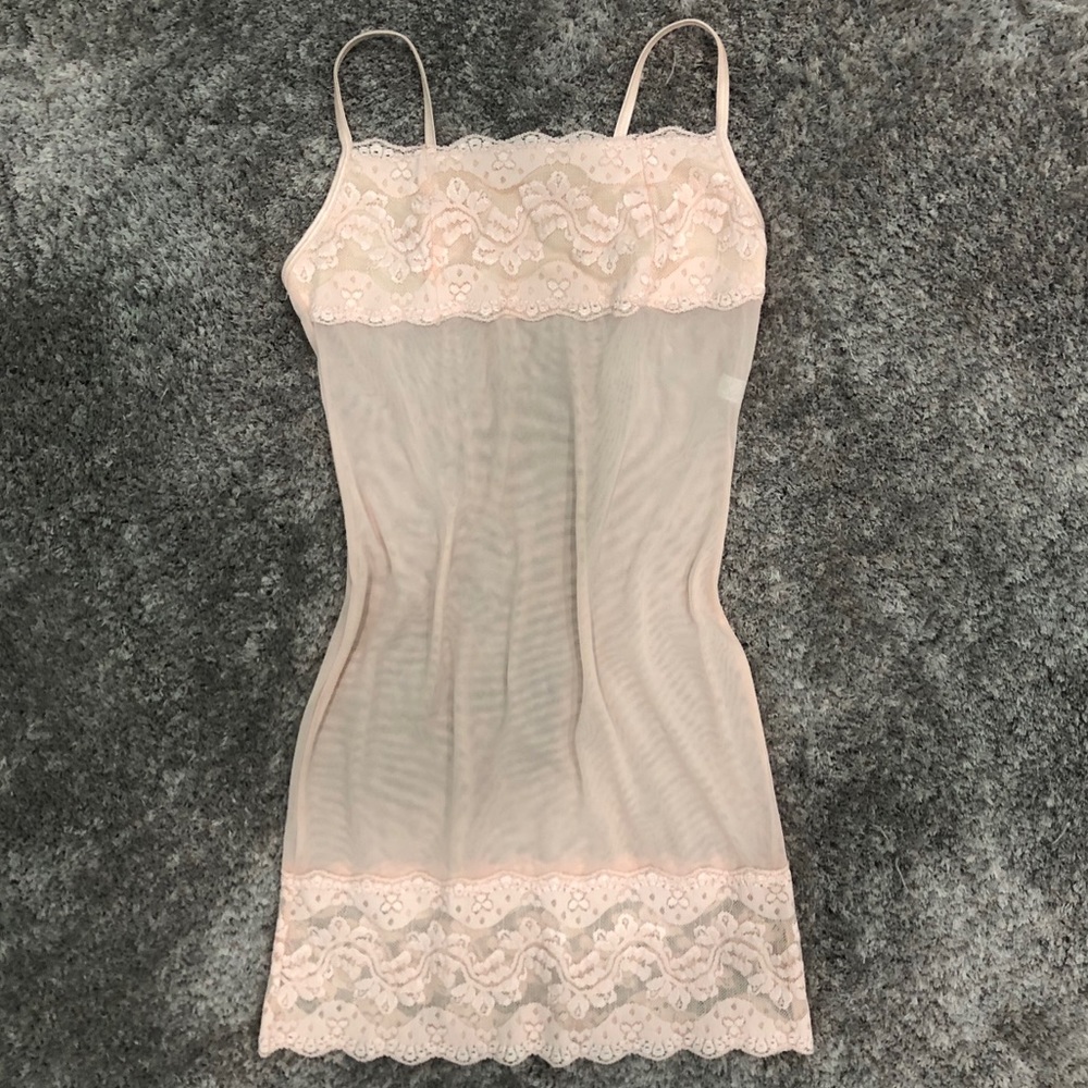 Light Pink Sheer Skin Tight Slip Lingerie